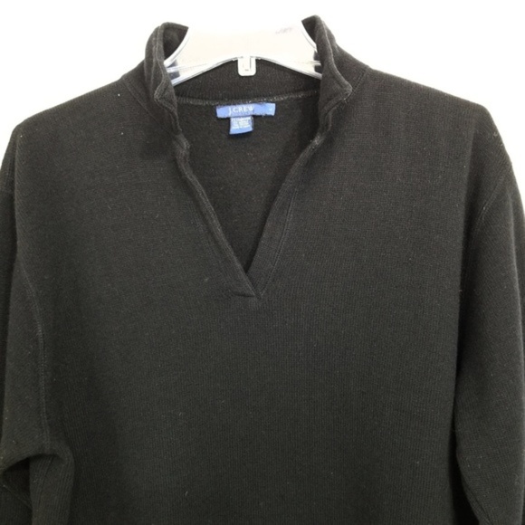 J. Crew Black Lambswool Blend Knit Sweater - Picture 2 of 5